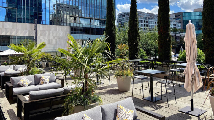 rooftop patio at 1931 Gallery Bistro