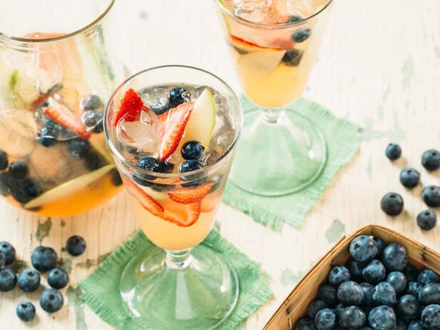 Blueberry White Wine Sangria Recipe