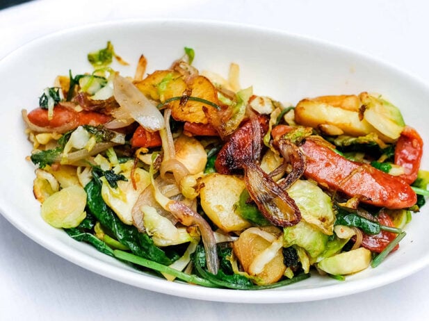 Brussels Sprouts & Chorizo Hash Recipe