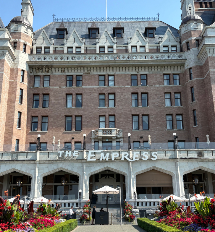 The Fairmont Empress Hotel in Victoria.