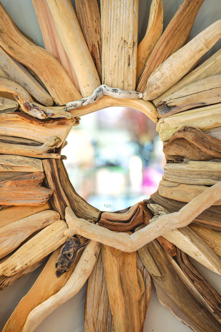 a driftwood mirror