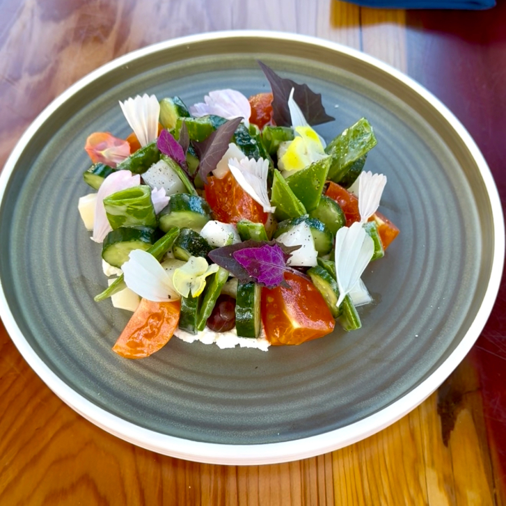 the summer salad at the Sunflower Cafe