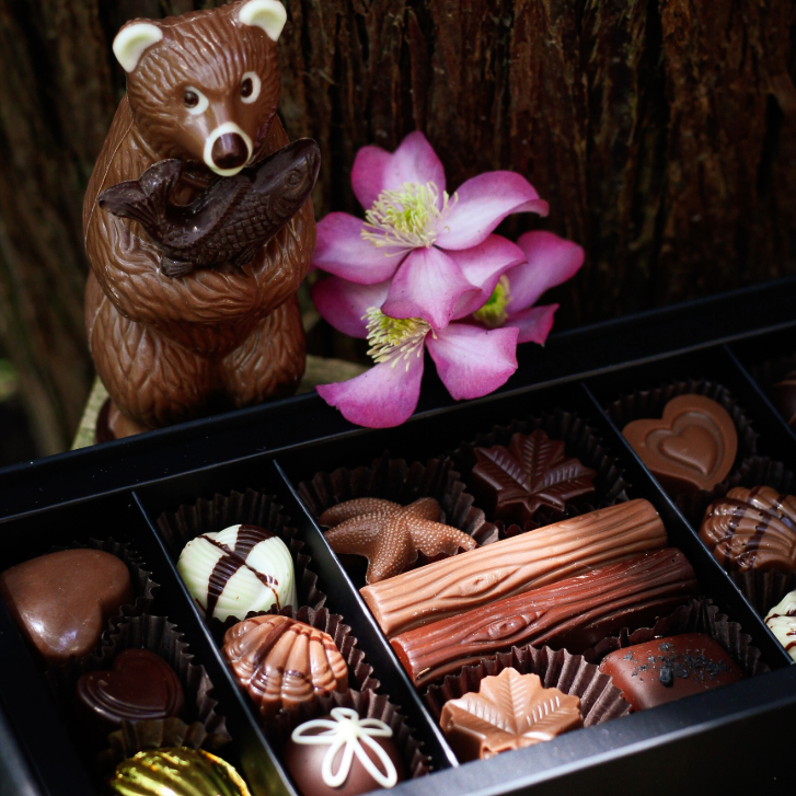 assorted box of chocolates from Chocolate Tofino