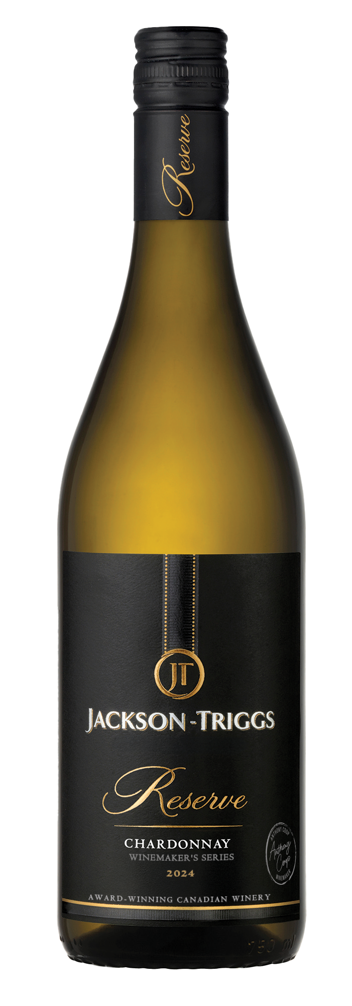 bottle of Jackson Triggs chardonnay