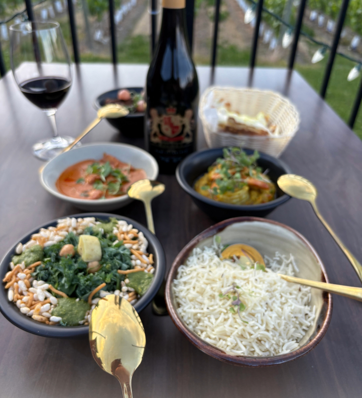 Kismet Estate Winery's Manzil Restaurant food