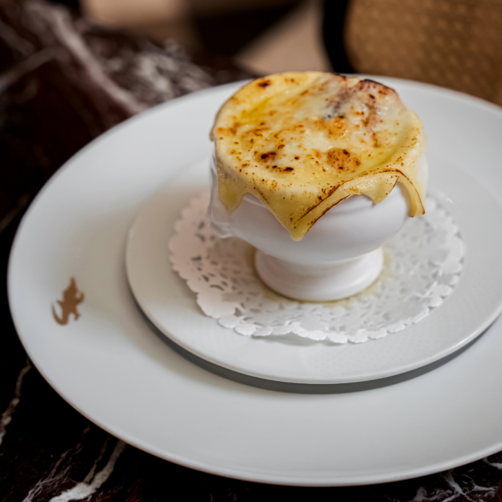french onion soup from le crocodile