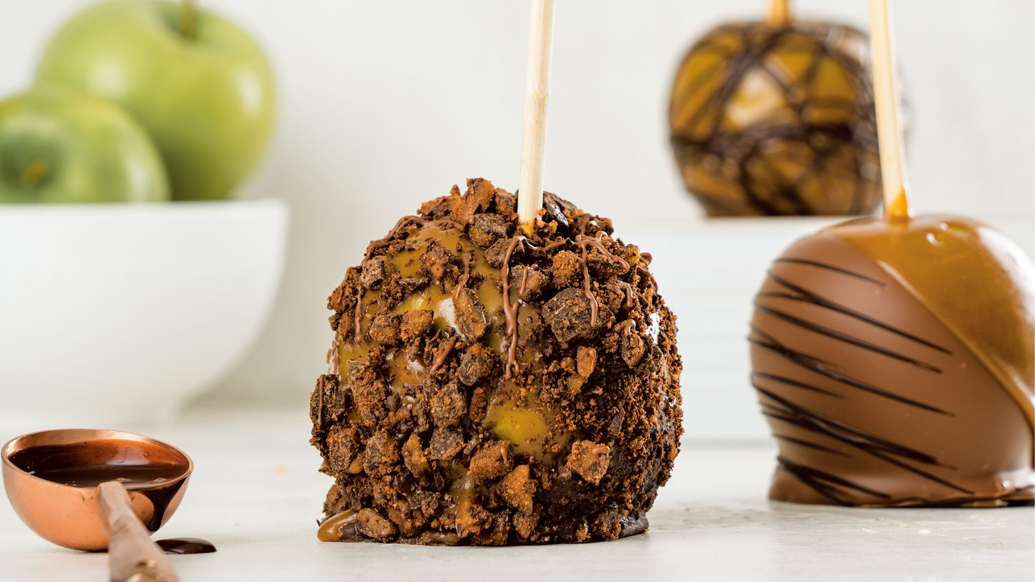 Milk Chocolate Covered Caramel Apples