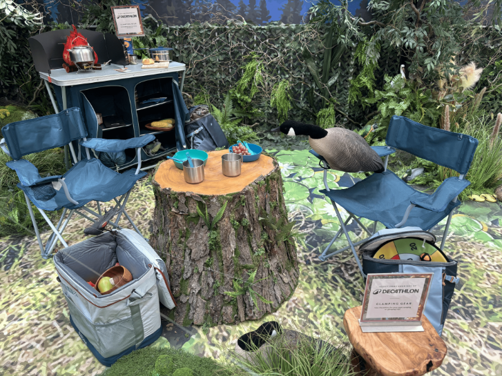 outdoorsy/camping items at the Metropolis at Metrotown Mall