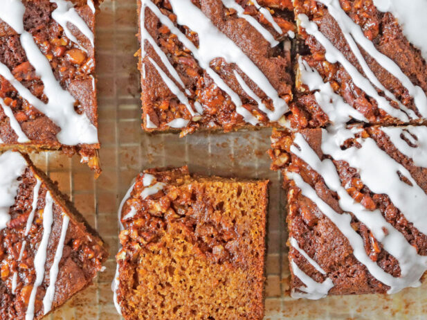 Nutty Pumpkin Squares