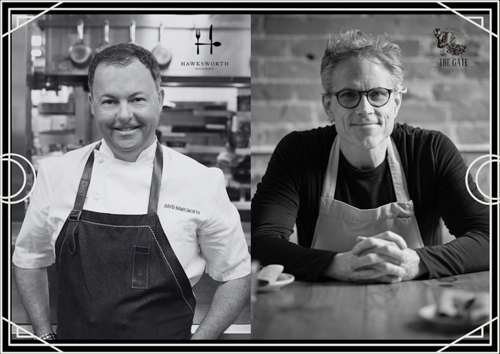 two male chefs in aprons