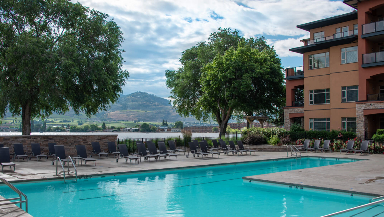 Pool at Watermark Beach Resort in Osoyoos