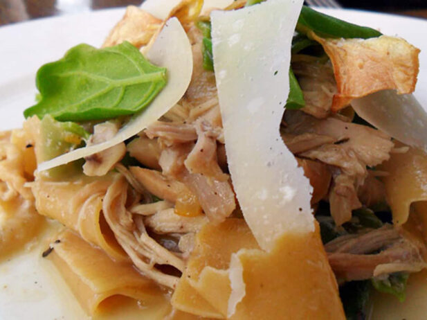 Crab and Avocado Pappardelle