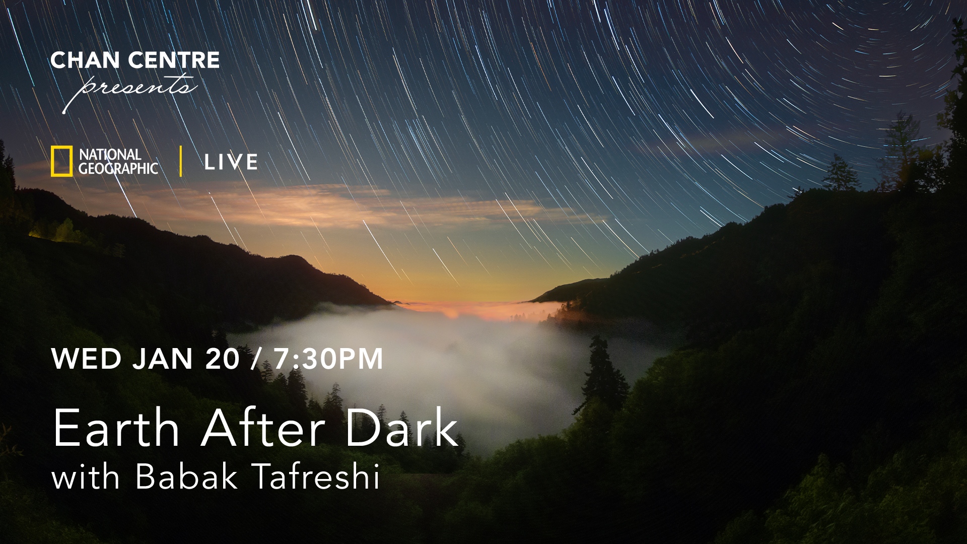 National Geographic Live: Earth After Dark with Babak Tafreshi