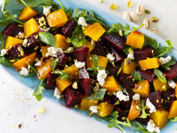 Recipe: Beet Salad with Arugula and Goat Cheese