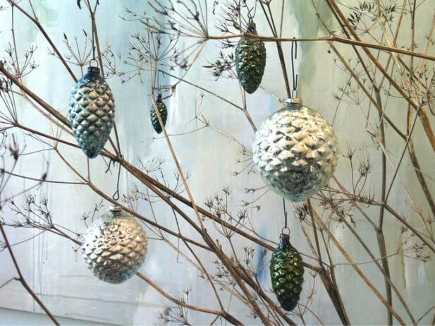 Decorating with Vintage Ornaments
