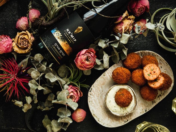 Crispy Salmon Spheres With Lemon Herb Aioli
